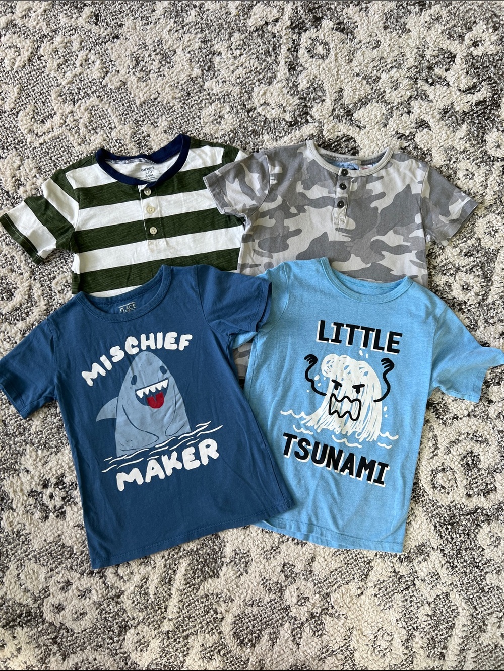 The Children's Place Blue 'Mischief Maker' Shark Graphic Tee
